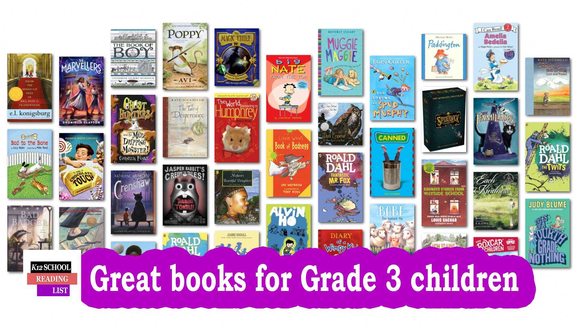 Great books for Grade 3 children aged 8-9