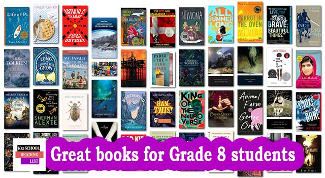 Great books for Grade 8 students aged 13-14