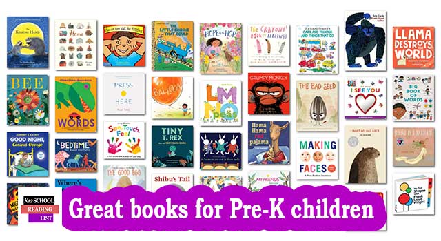 Great books for Pre-K children aged 0-4