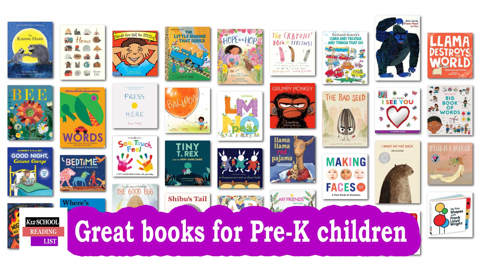 Great books for Pre-K children aged 0-4