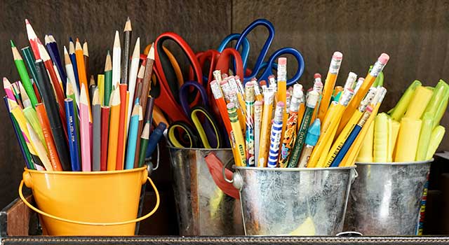 Back to school items for K12 students